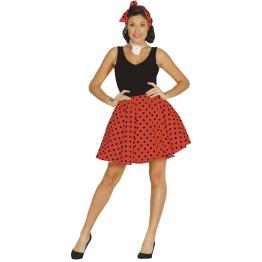 Set adulto Pin Up Falda Roja  talla 42-44