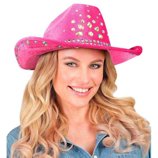 Sombrero Cowboy con Brillantes para Fiesta o Disfraz – Adulto Unisex
