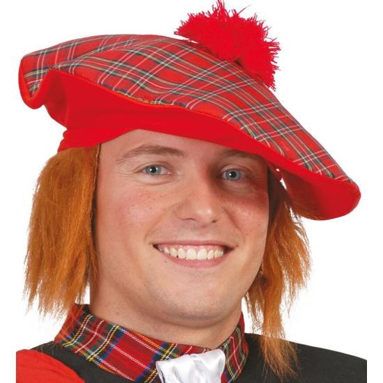 Gorra Escocesa con Pelo.