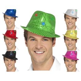 Sombrero Lentejuelas con Led