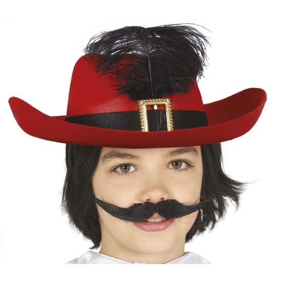 Sombrero Mosquetero Rojo Infantil