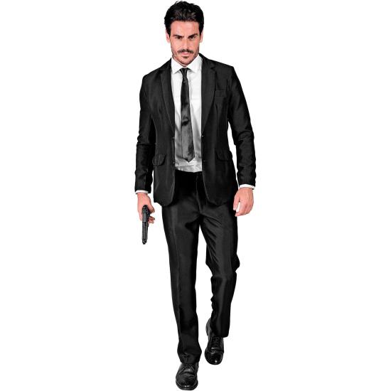 Traje de fiesta, negro, chaqueta y pantalón, showmen